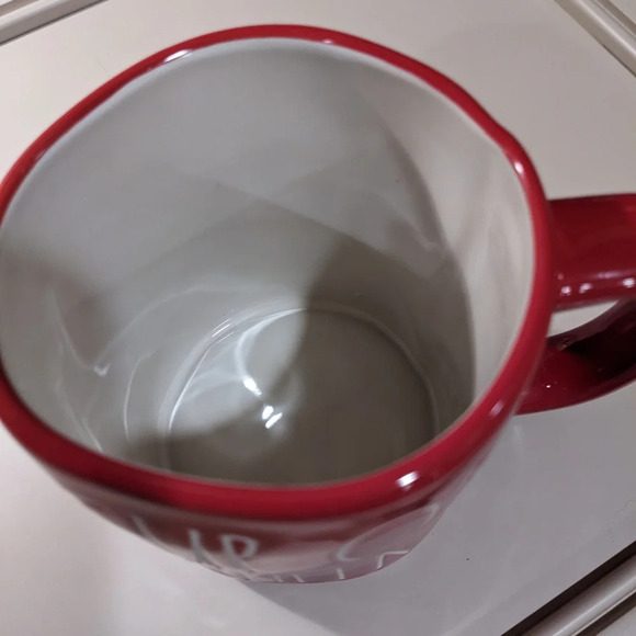 Rae Dunn free form 16oz stoneware "Cup Of Cheer" oversized Artisan Christmas Mug - Picture 4 of 4